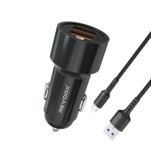 Chargeur voiture REVOOX 18W RCC-UC03 + câble USB-C
