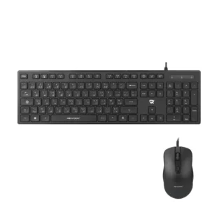 Clavier + souris filaire REVOOX DUOFLEX RKM-W101 AZERTY/Arabe