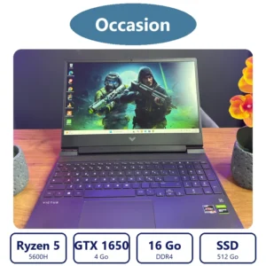 HP Victus 15 occasion Ryzen 5 5600H GTX 1650 16 Go 512 Go – prix Maroc