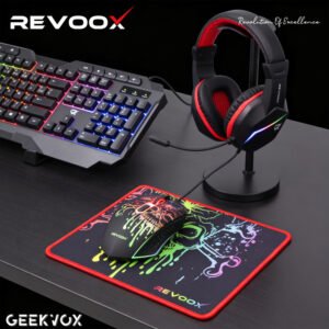 Pack gaming REVOOX GEEKVOX RP-KWC01 clavier + souris + casque RGB – photo 2