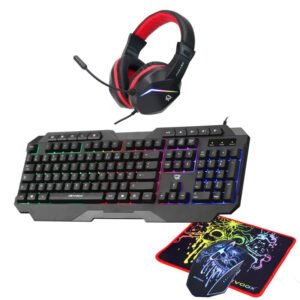 Pack gaming REVOOX GEEKVOX RP-KWC01 clavier + souris + casque RGB